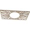 Ekena Millwork Hoover Wood Fretwork Pierced Ceiling Medallion, Hickory, 28"W x 14"H x 10 3/8"ID x 3/8"T CMWP28X14X0375HOHI - alternate 3